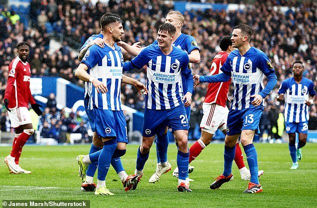 Brighton 1-0 Nottingham Forest: Andrew Omobamidele marca un gol en propia meta y el equipo de Roberto de Zerbi pasa al octavo lugar.

 MEAS MAGZ